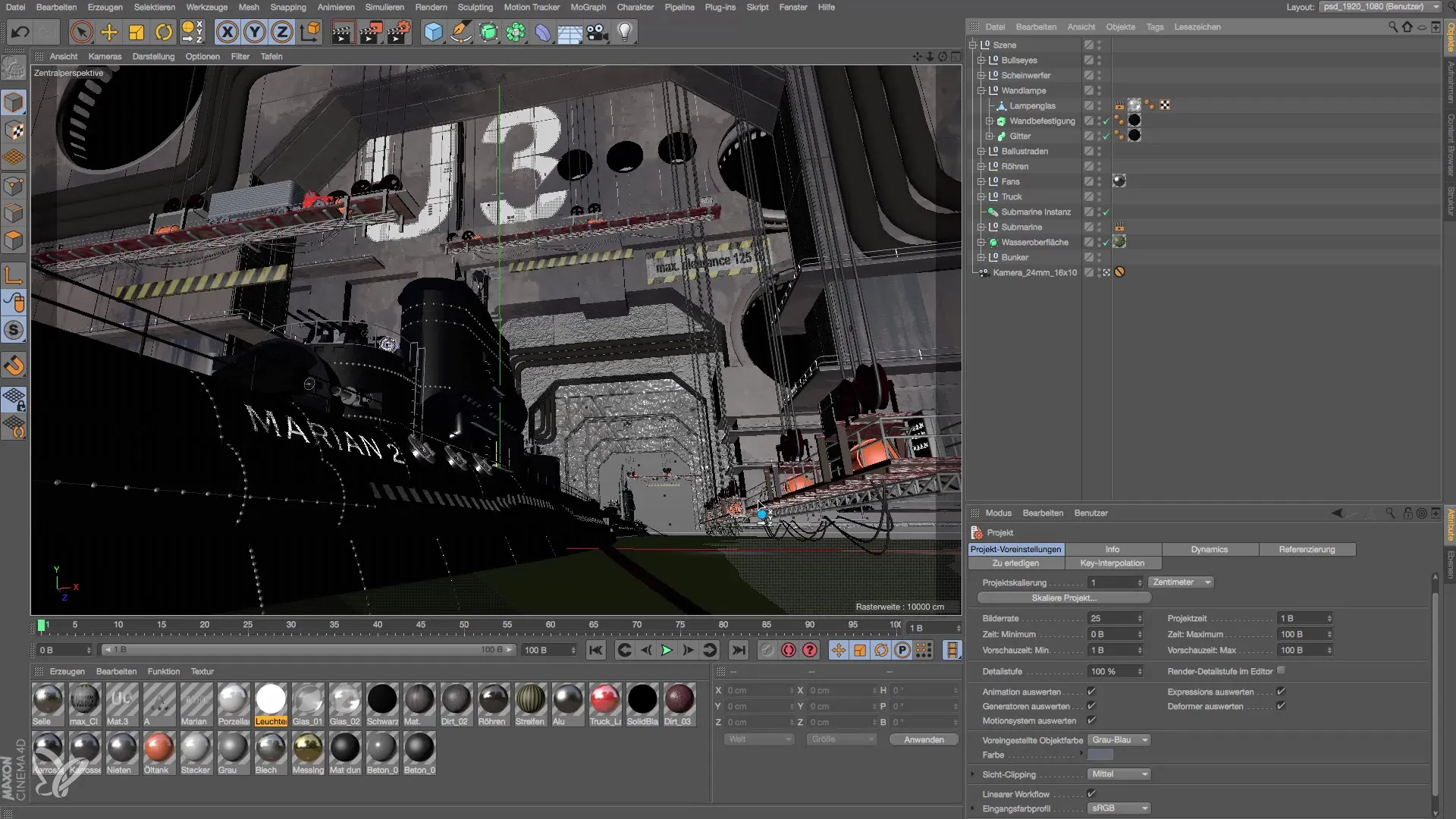 Bases de l'éclairage dans Cinema 4D - Applique murale Bases de l'éclairage dans Cinema 4D - Applique murale