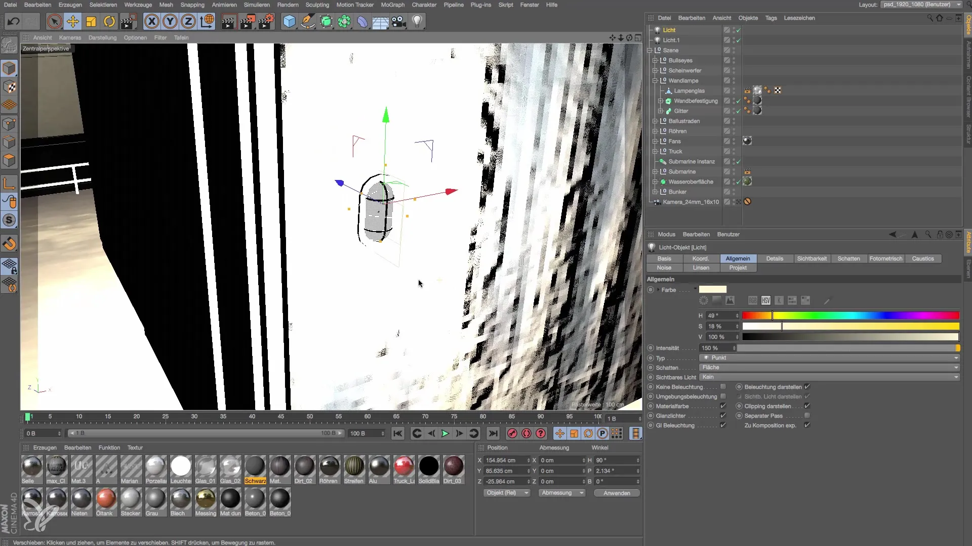Bases de l'éclairage dans Cinema 4D - Applique Fondements de l'éclairage dans Cinema 4D – Applique