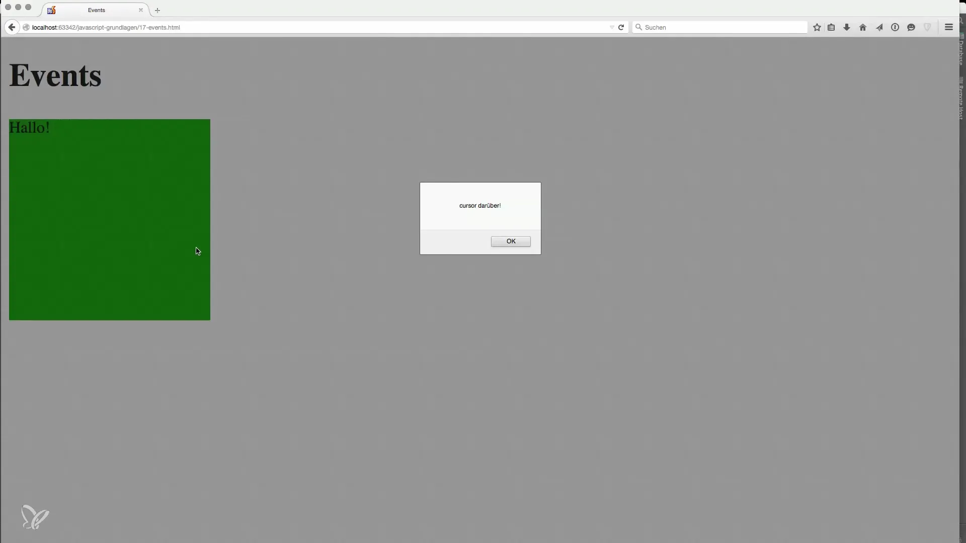 Forstå og anvende JavaScript-begivenheder Forstå og anvend JavaScript-begivenheder