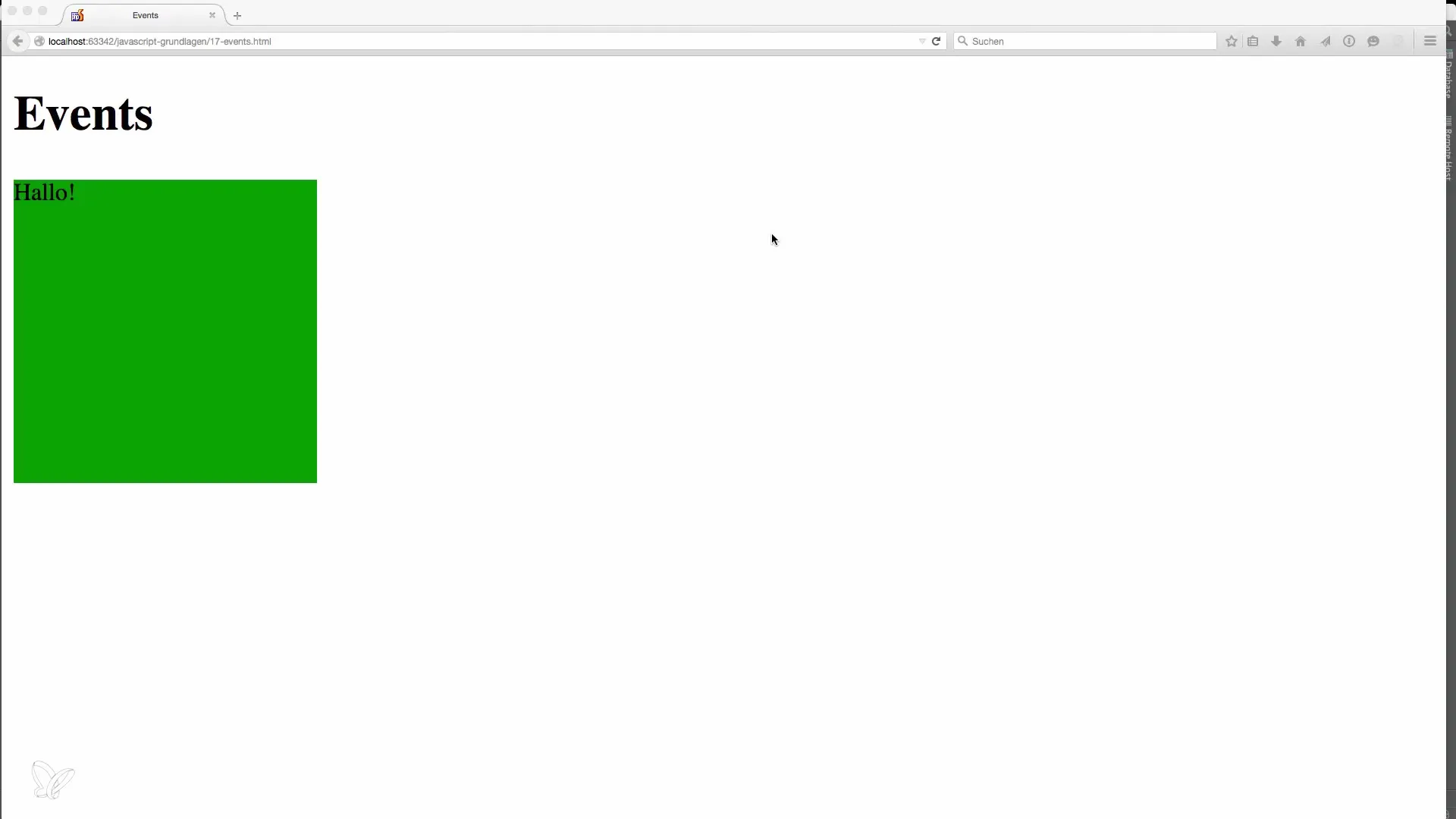 Forstå og anvende JavaScript-begivenheder Forstå og anvende JavaScript-begivenheder