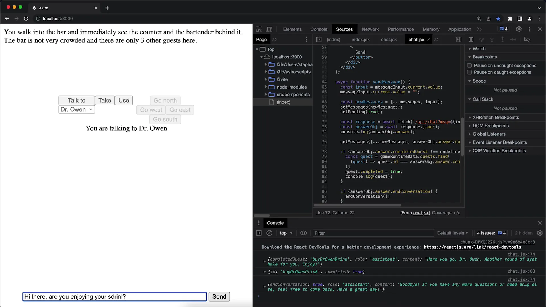 Așa începi o nouă conversație cu Dr. Owen despre OpenAI API