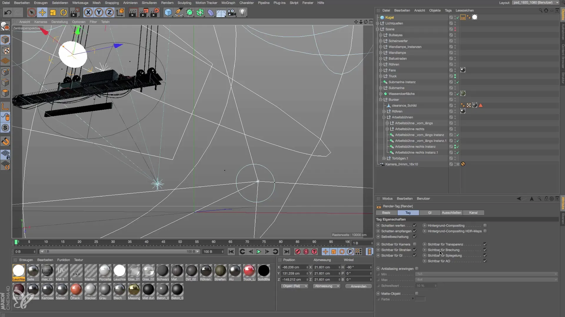 Éclairage de camion dans Cinema 4D : utiliser correctement le matériau lumineux Éclairage de camion dans Cinema 4D : Utiliser correctement le matériau lumineux