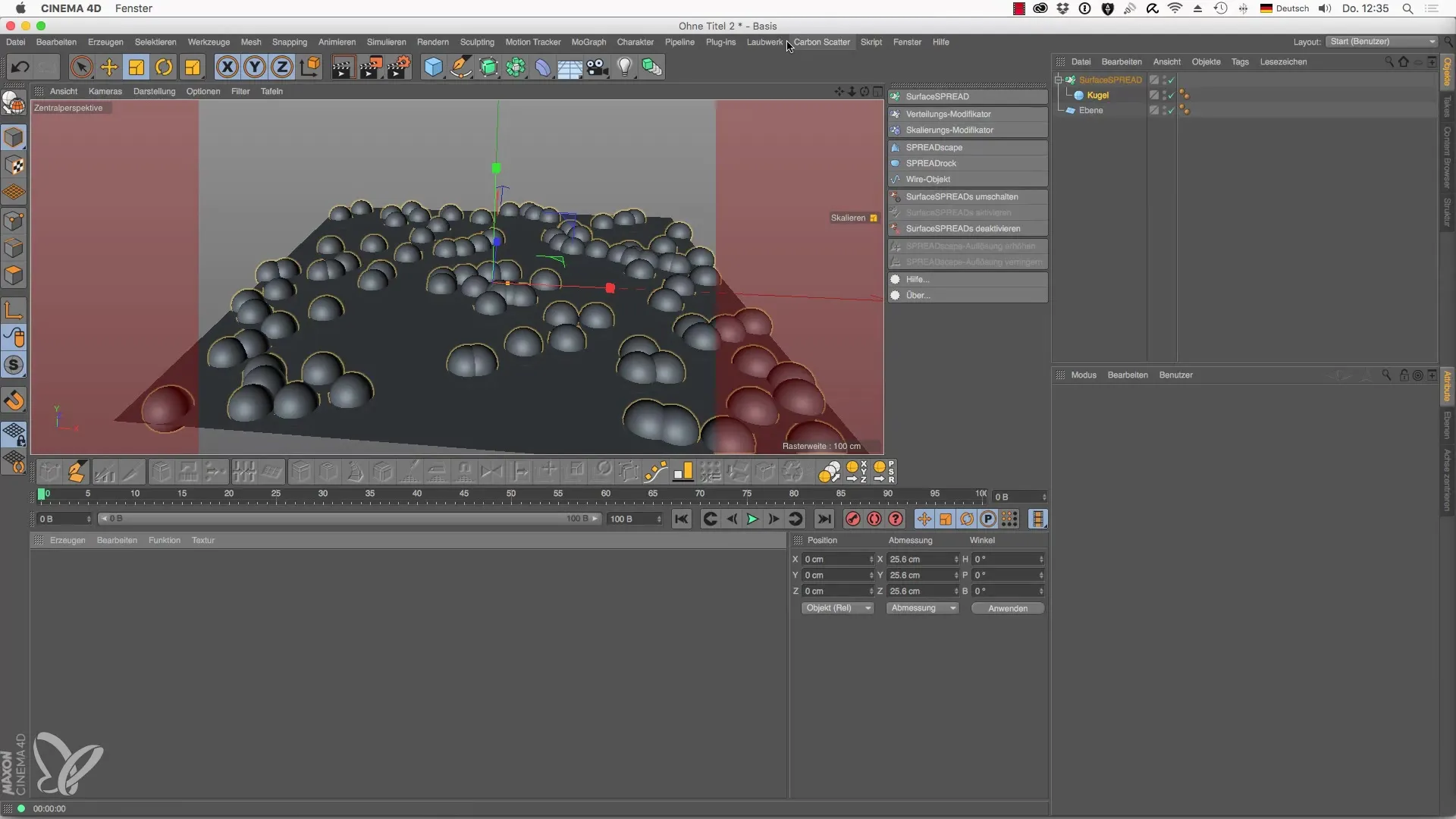 Laubwerk Shader dans Cinema 4D - L'utilisation de SurfaceSPREAD Laubwerk Shader dans Cinema 4D - L'utilisation de SurfaceSPREAD