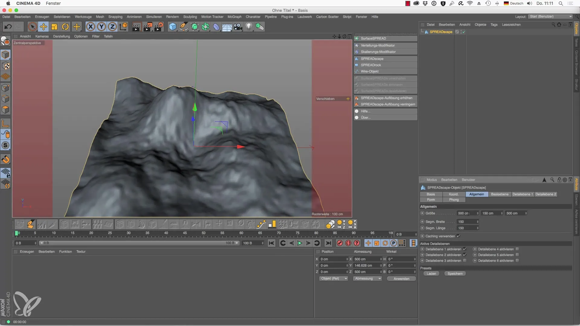 Objet SPREADscape dans Cinema 4D : Créez des paysages impressionnants Objet SPREADscape dans Cinema 4D : Créez des paysages impressionnants