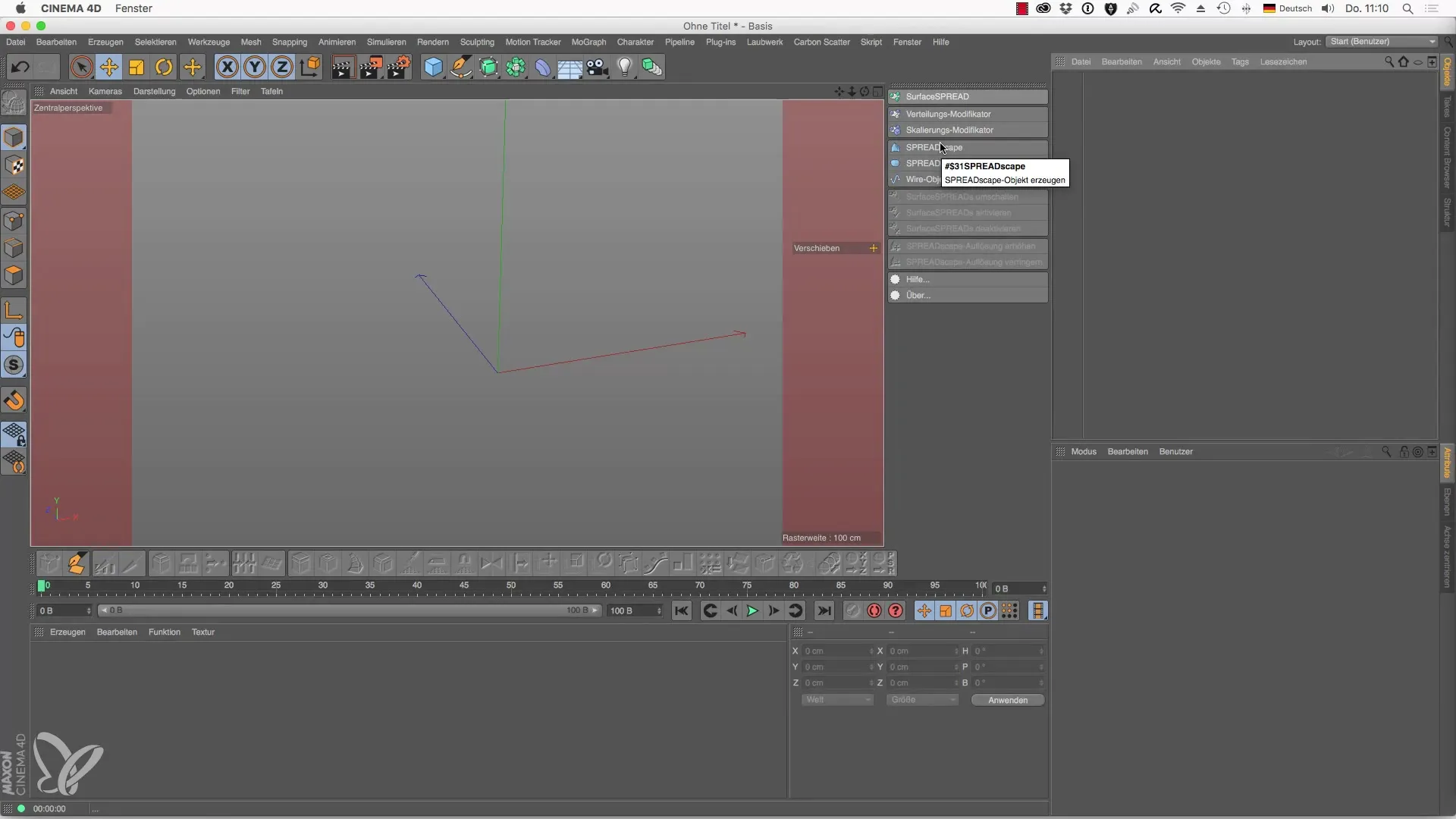 Objet SPREADscape dans Cinema 4D : Créez des paysages impressionnants Objet SPREADscape dans Cinema 4D : Créez des paysages impressionnants