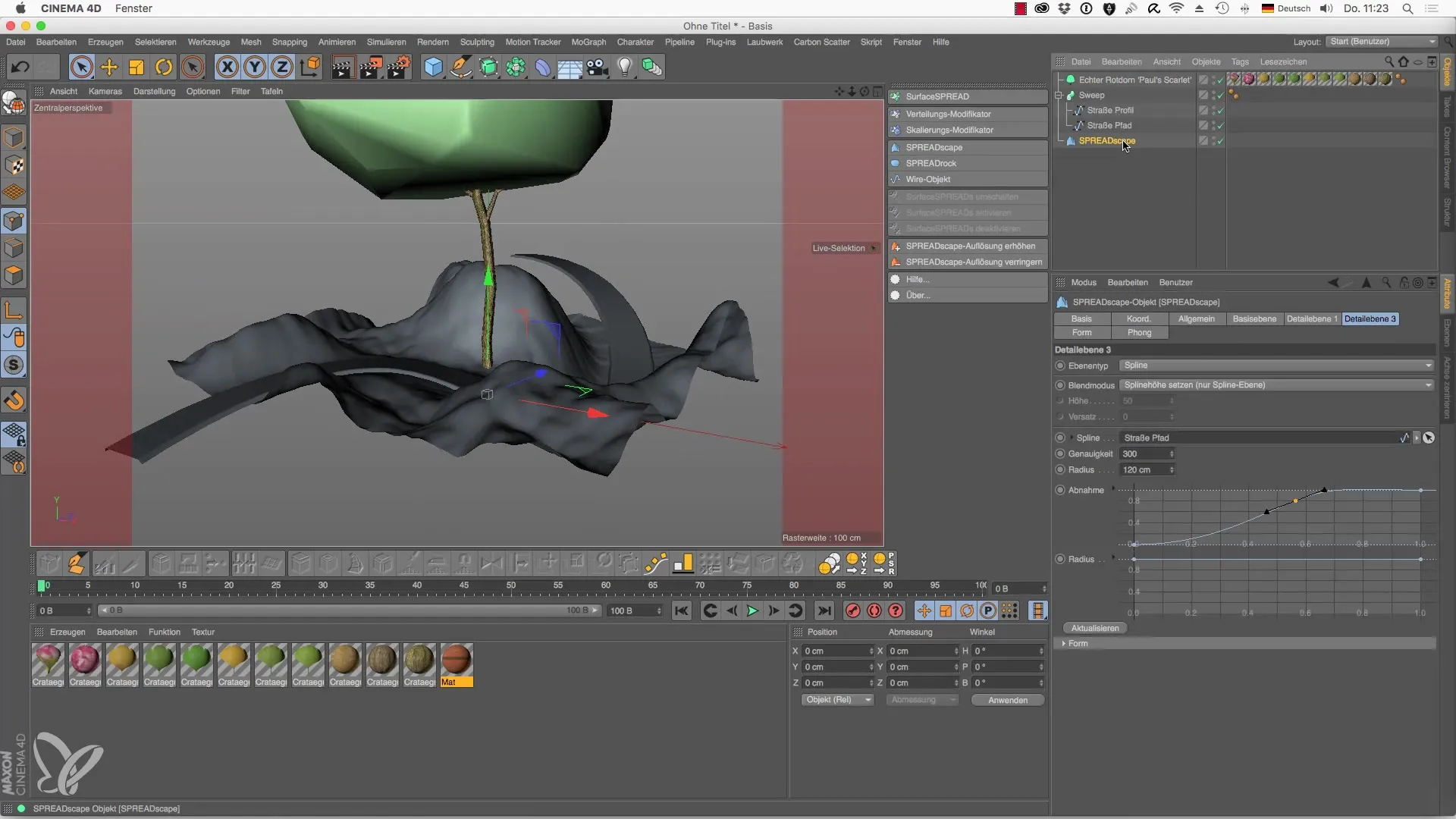 Objet SPREADscape dans Cinema 4D : Créez des paysages impressionnants Objet SPREADscape dans Cinema 4D : Créez des paysages impressionnants