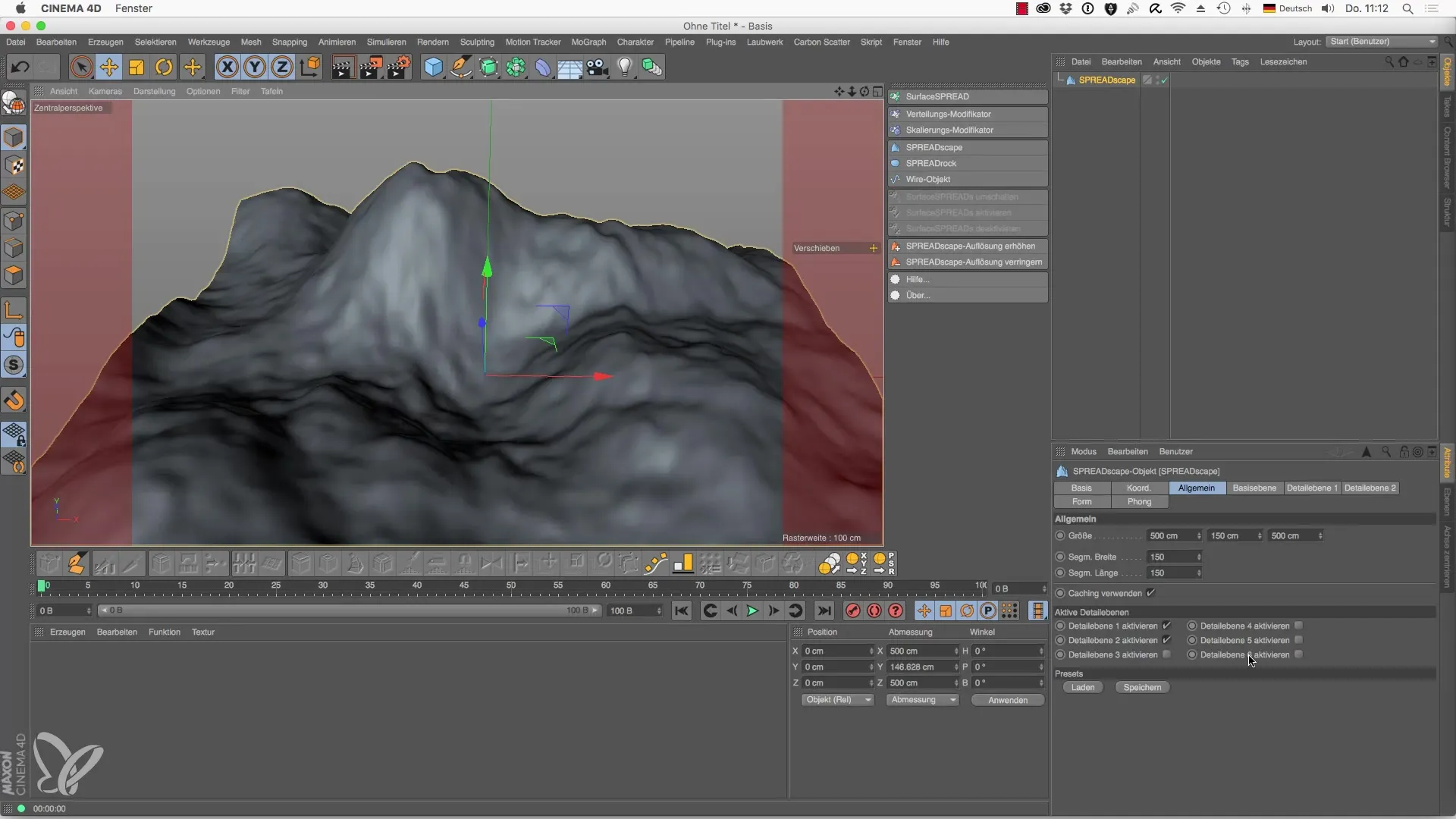 Objet SPREADscape dans Cinema 4D : Créez des paysages impressionnants Objet SPREADscape dans Cinema 4D : Créez des paysages impressionnants