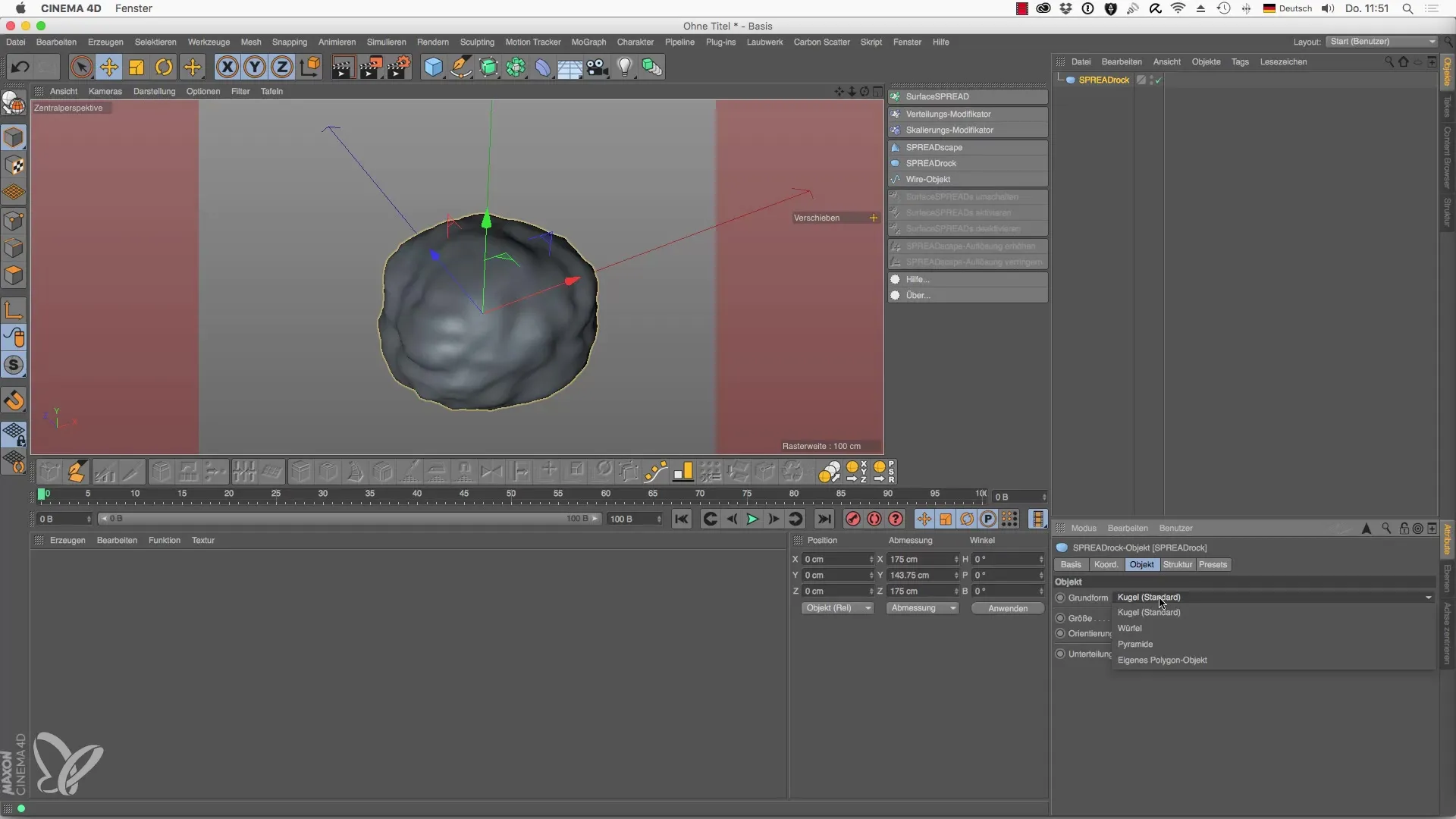 SPREADrock pour Cinema 4D : créer soi-même un générateur de pierre SPREADrock pour Cinema 4D : Créez vous-même un générateur de pierre