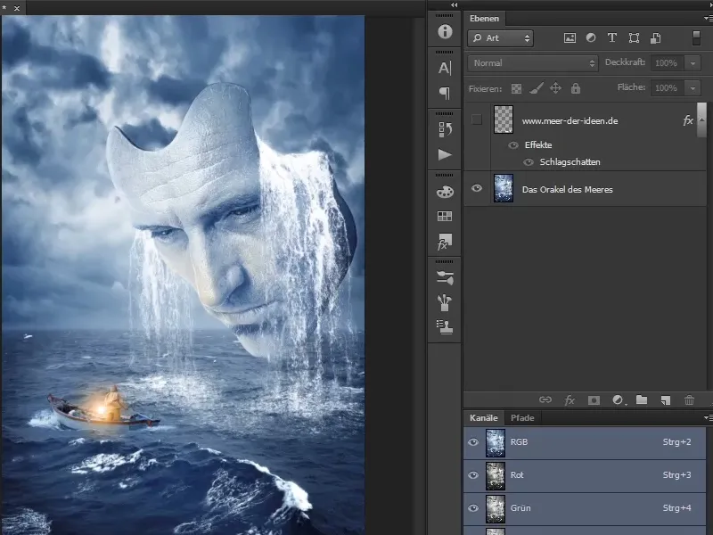 Photoshop-komposition - Havets orakel - Del 01: Introduktion, bilduppbyggnad, målsättning.