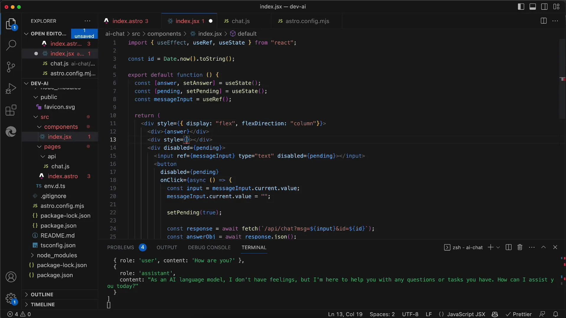Zlepšení UX pro chatovací aplikaci s OpenAI API