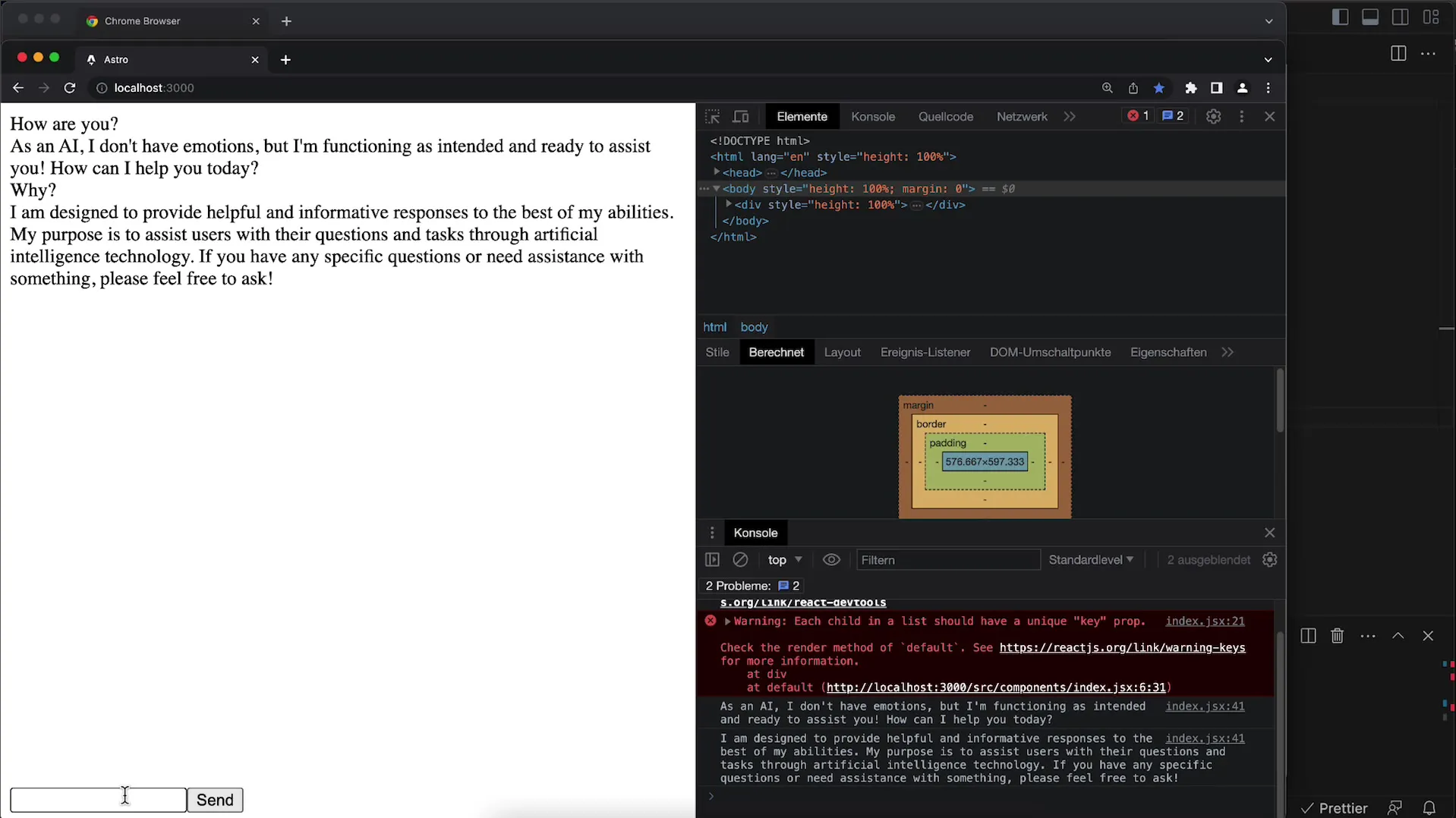 Vylepšit UX pro chatovací aplikaci s OpenAI API