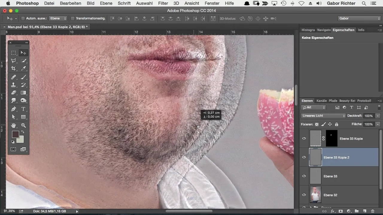 Bar effektiv udfyldt i Photoshop Bart effektiv udfyldning i Photoshop