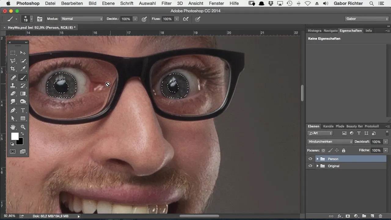 Intensiv øjenfarvning til comic-stil i Photoshop Intensiv farvning af øjne til comic-stil i Photoshop