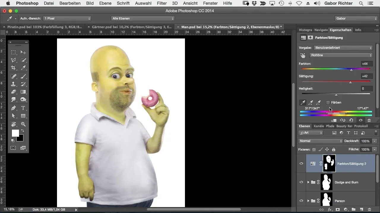 Ændre farve på din tegneseriefigur i Photoshop Skift farve på din comicfigur i Photoshop