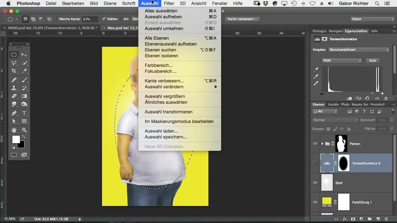 Baggrund med et spot designet i Photoshop Baggrund med et spotlight i Photoshop