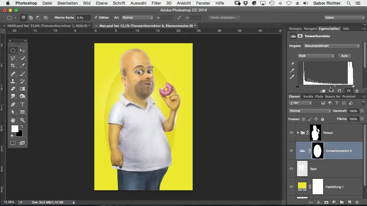 Baggrund med et spot designet i Photoshop Baggrund med et spot designet i Photoshop