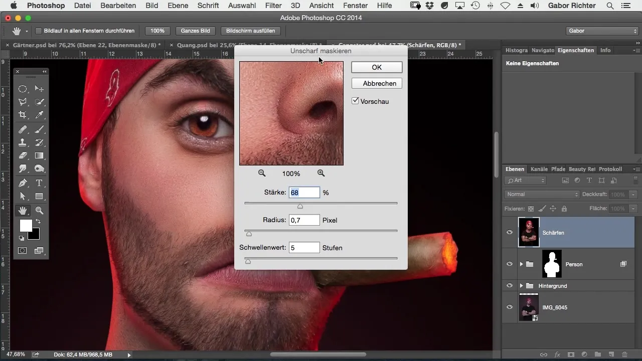 Skærpning i comic-stil med Photoshop Skarphed i tegneseriestil med Photoshop