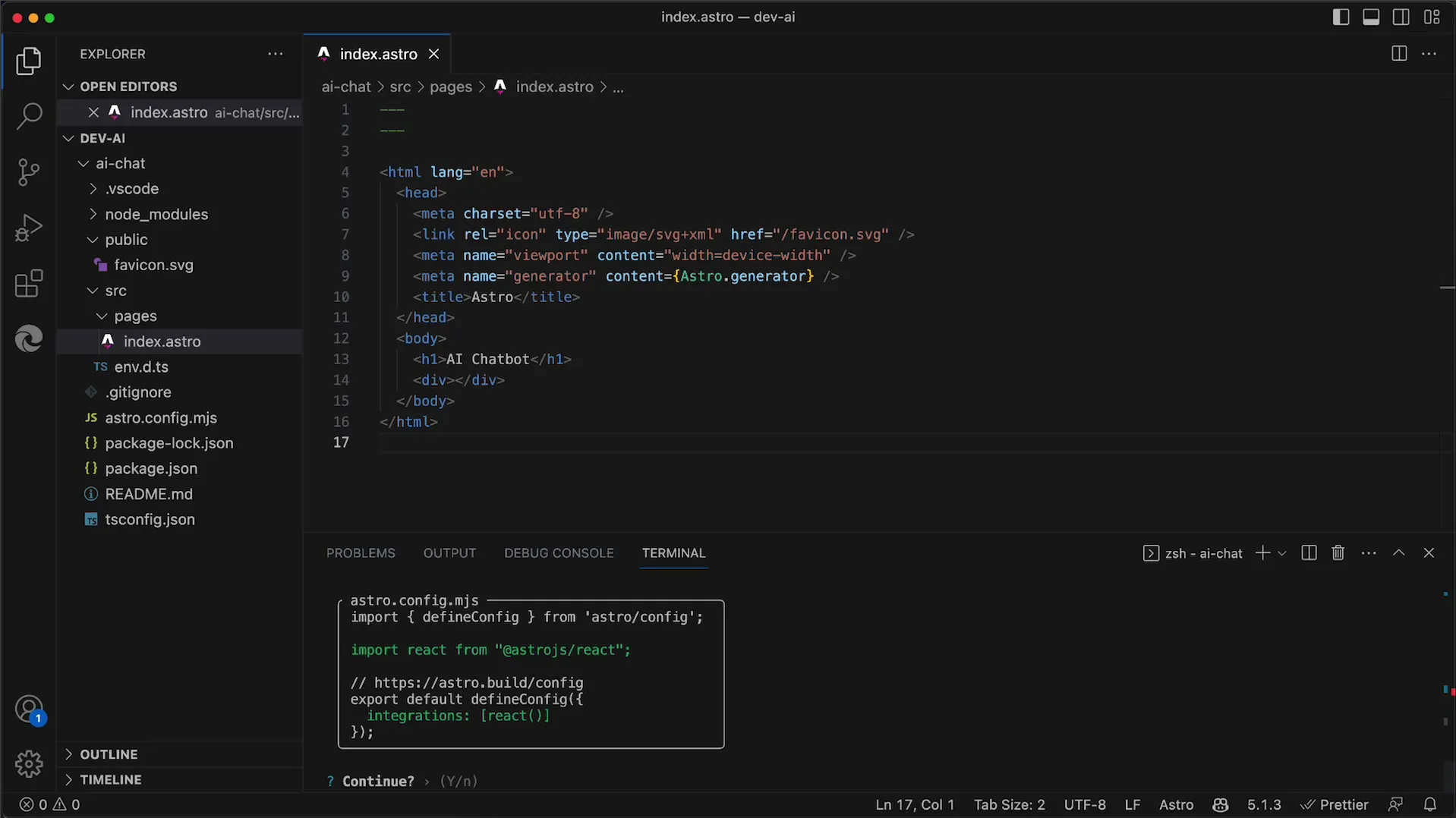 Integrace React do tvé aplikace Astro