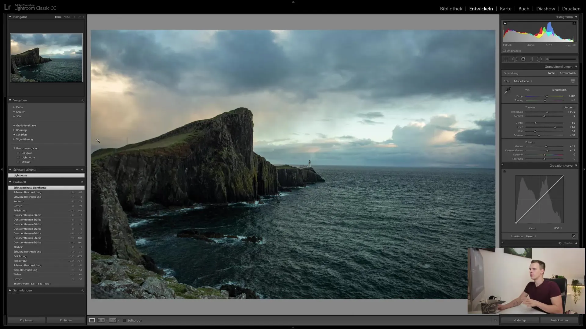Lightroom Classic CC: Kayıt, anlık görüntü ve ön ayarlar kapsamlı olarak açıklandı