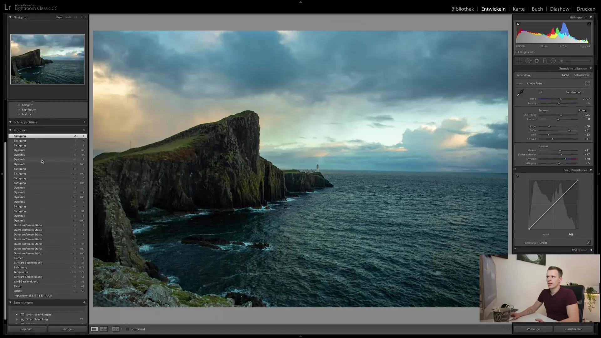 Lightroom Classic CC: Günlük, Anlık Görüntü ve Presetler detaylı bir şekilde açıklanmış