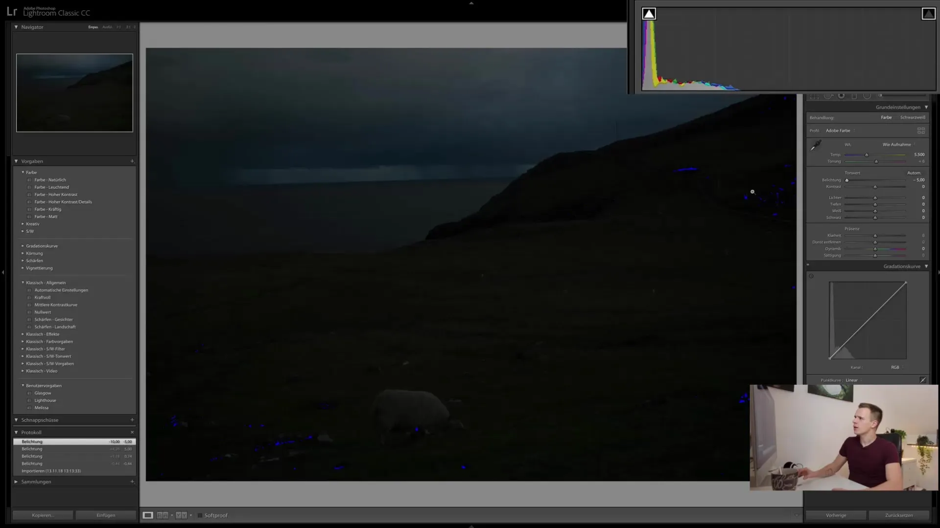 Histogram di Lightroom CC: Memahami dan menerapkannya secara efisien