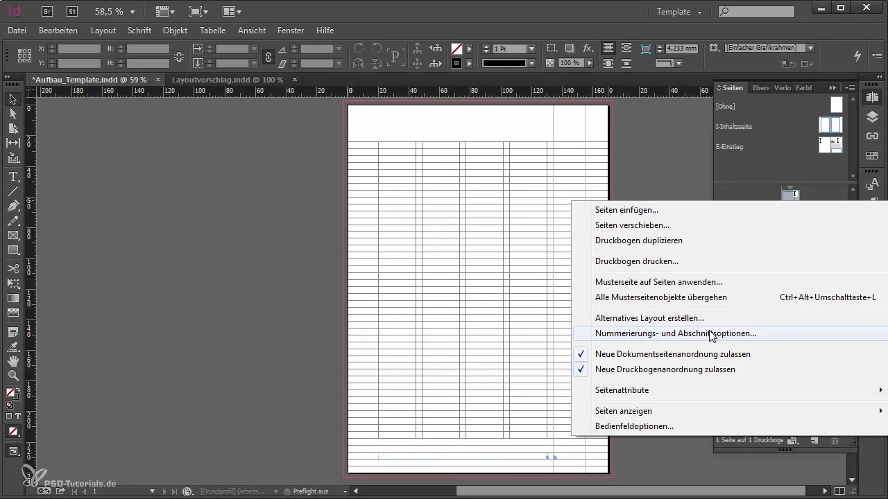 Erstelle eine weitere Musterseite in Adobe InDesign Erstelle eine weitere Musterseite in Adobe InDesign