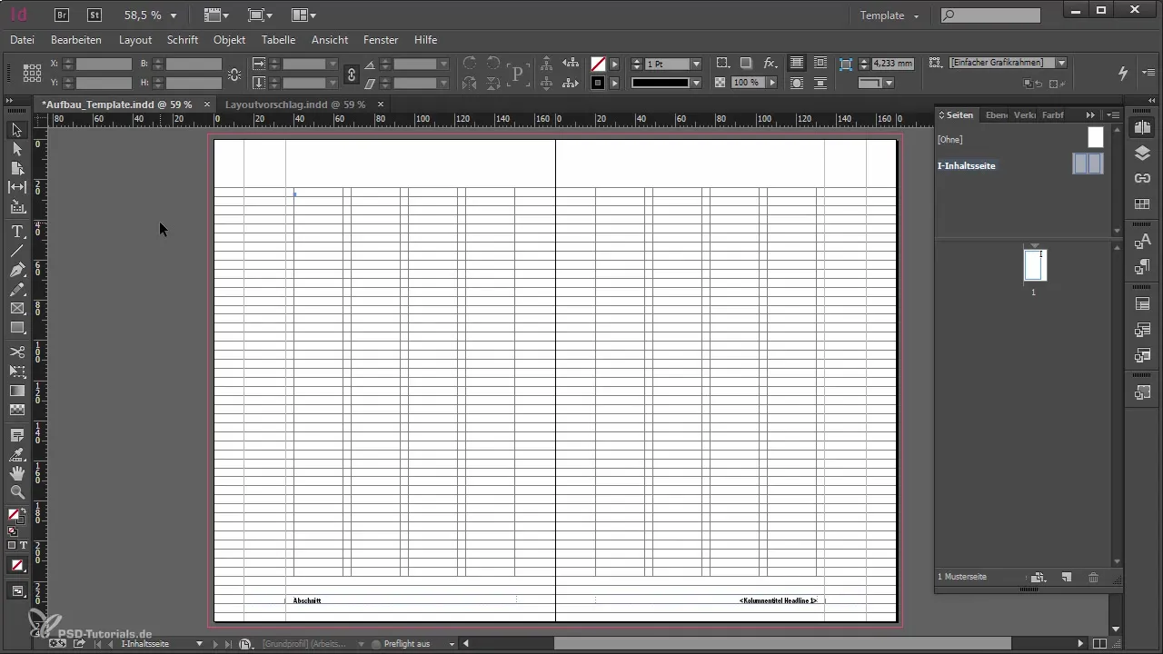 Erstelle eine weitere Musterseite in Adobe InDesign Erstelle eine weitere Musterseite in Adobe InDesign