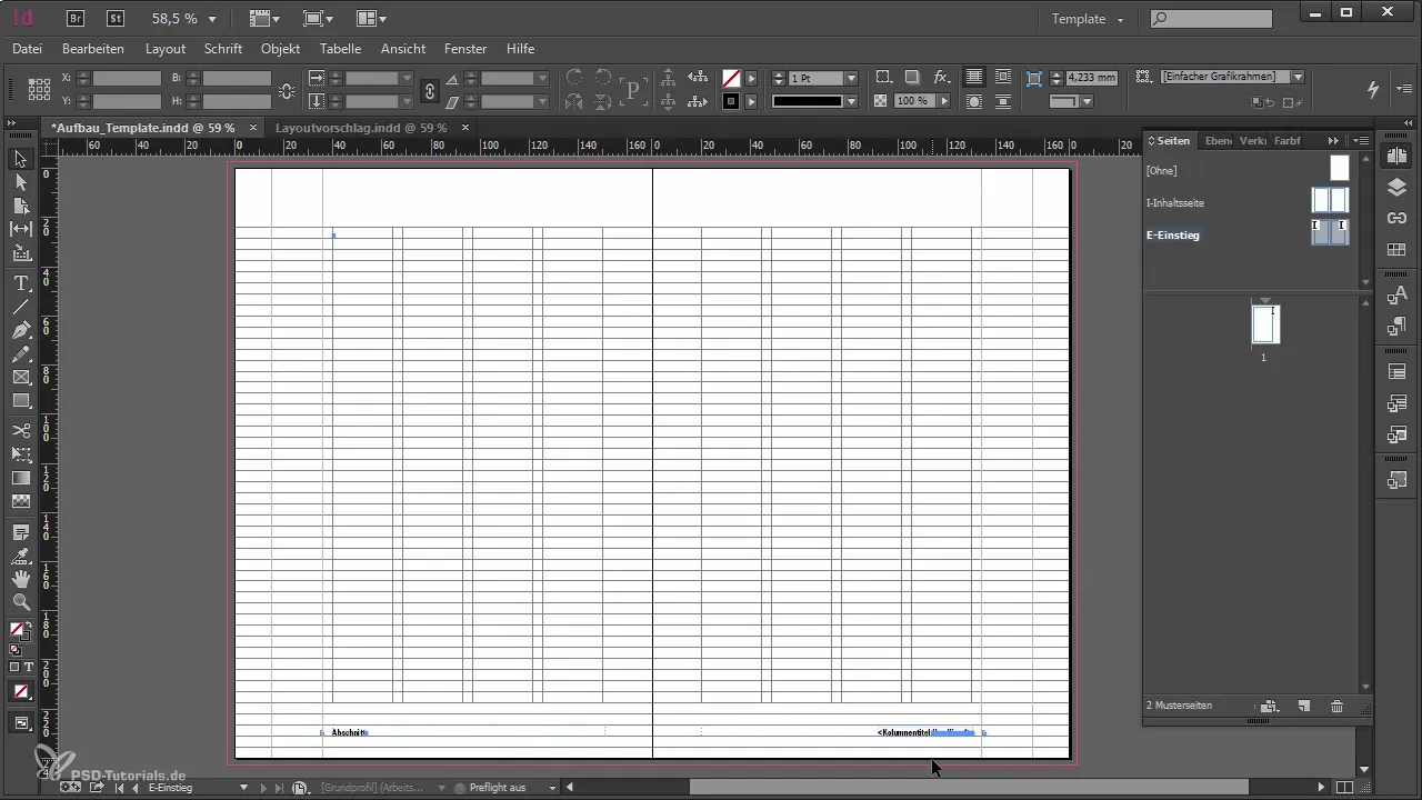 Erstelle eine weitere Musterseite in Adobe InDesign Erstelle eine weitere Musterseite in Adobe InDesign