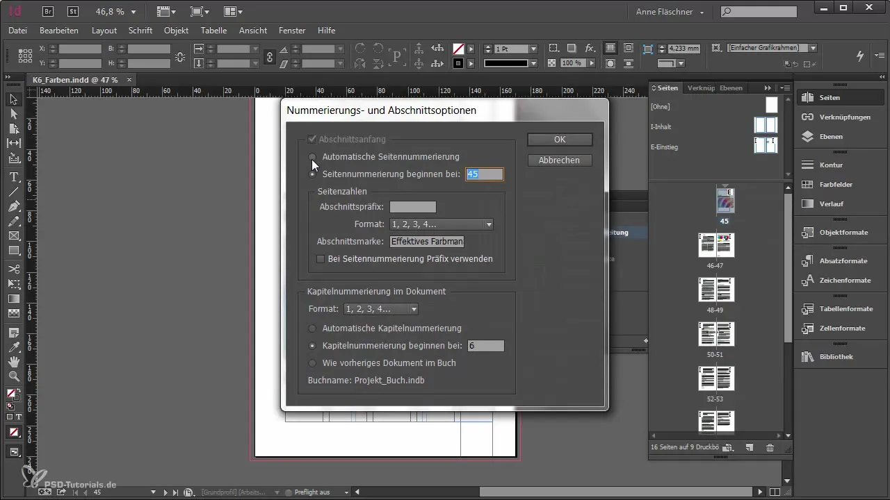 Buchdatei erstellen - Anleitung für Adobe InDesign