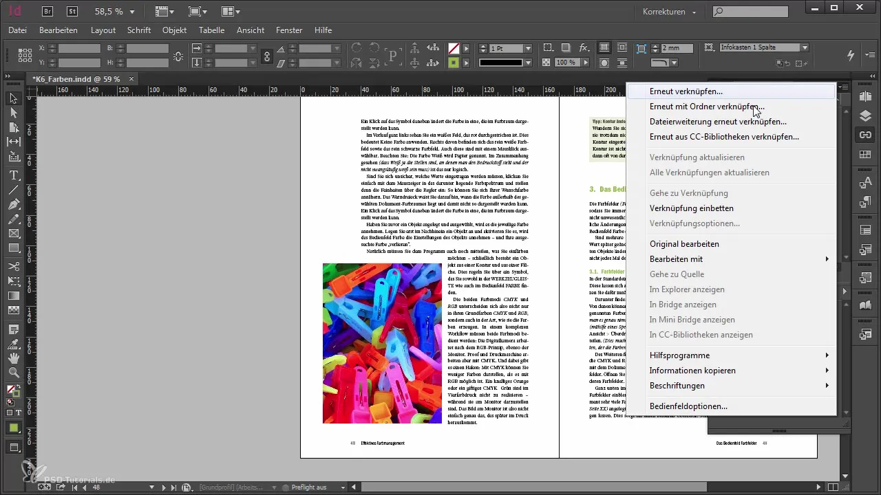 Bilder in Adobe InDesign einfach neu laden Bilder in Adobe InDesign einfach neu laden