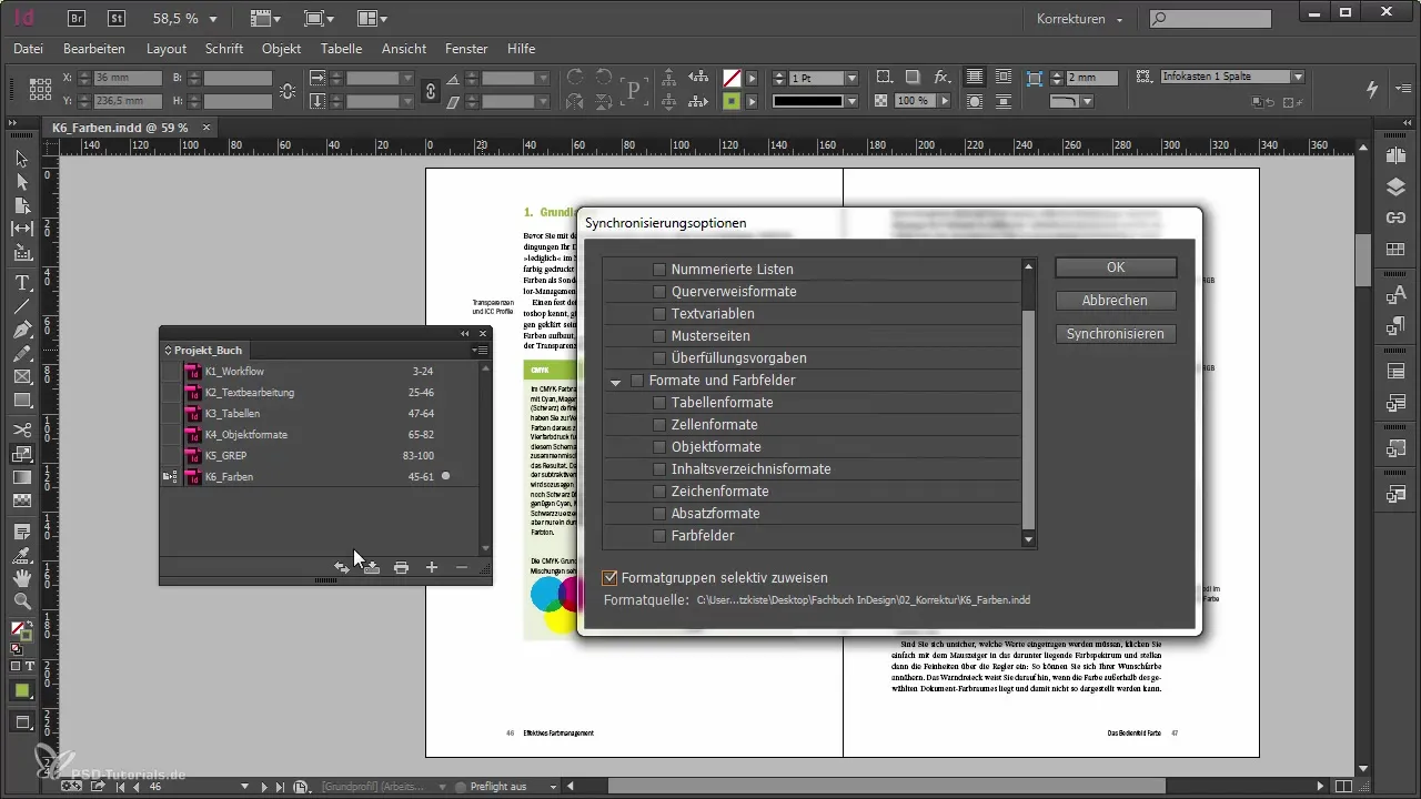 Synchronisation von Dokumenten in InDesign: So geht’s