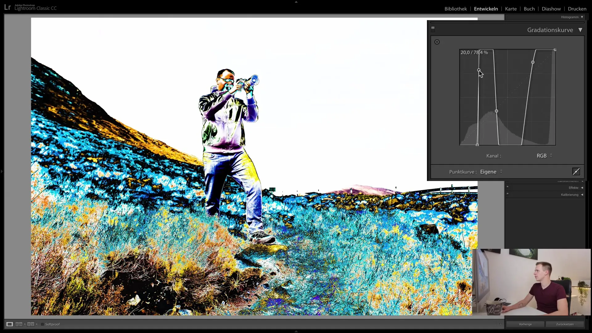 Beheers de gradatiecurve in Lightroom Classic CC