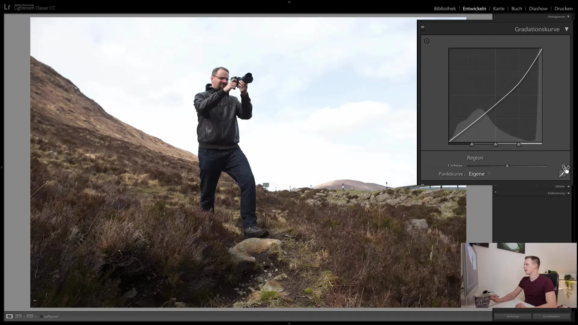 Beheers de gradatiecurve in Lightroom Classic CC