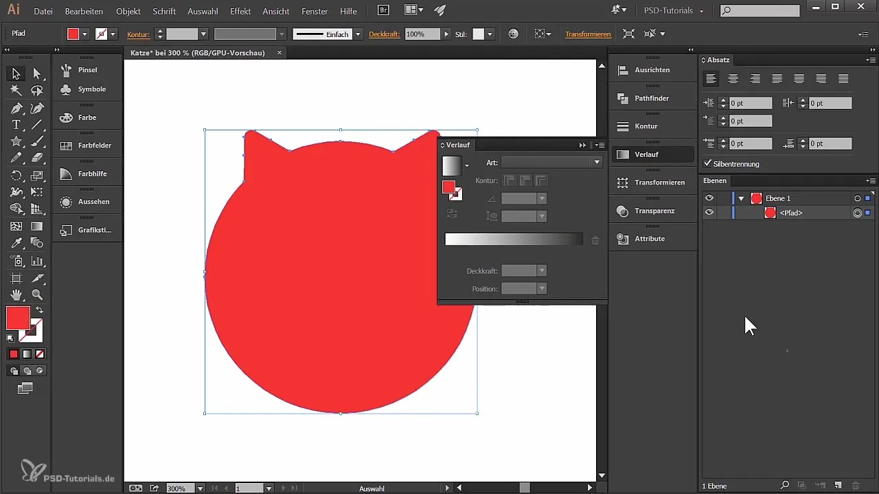 Kūrybiška katė sukurti Illustrator – instrukcija 1 dalis