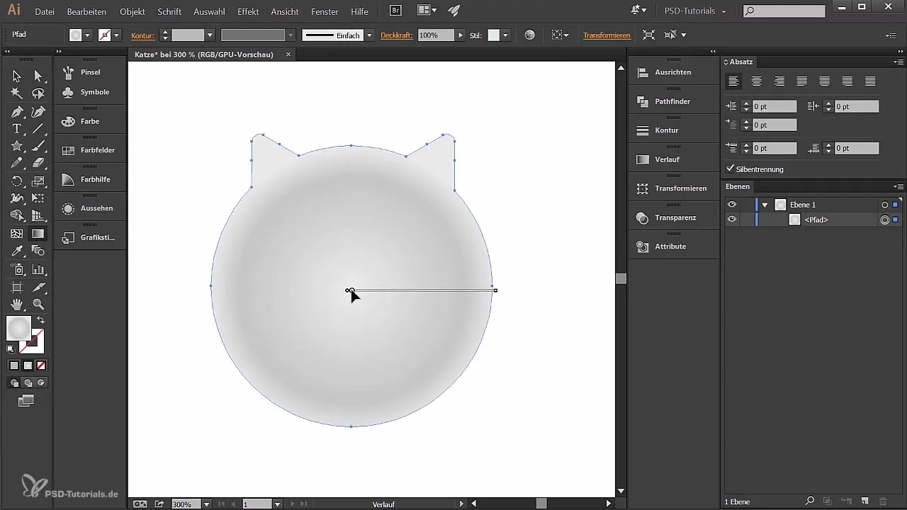 Kūrybinė katė kurti Illustrator – instrukcija 1 dalis