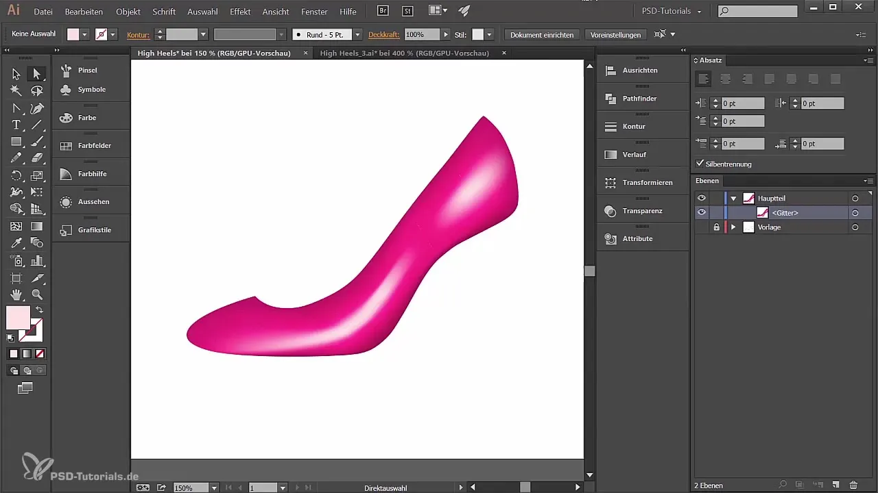 Aukštos kokybės High Heels dizainas Adobe Illustrator