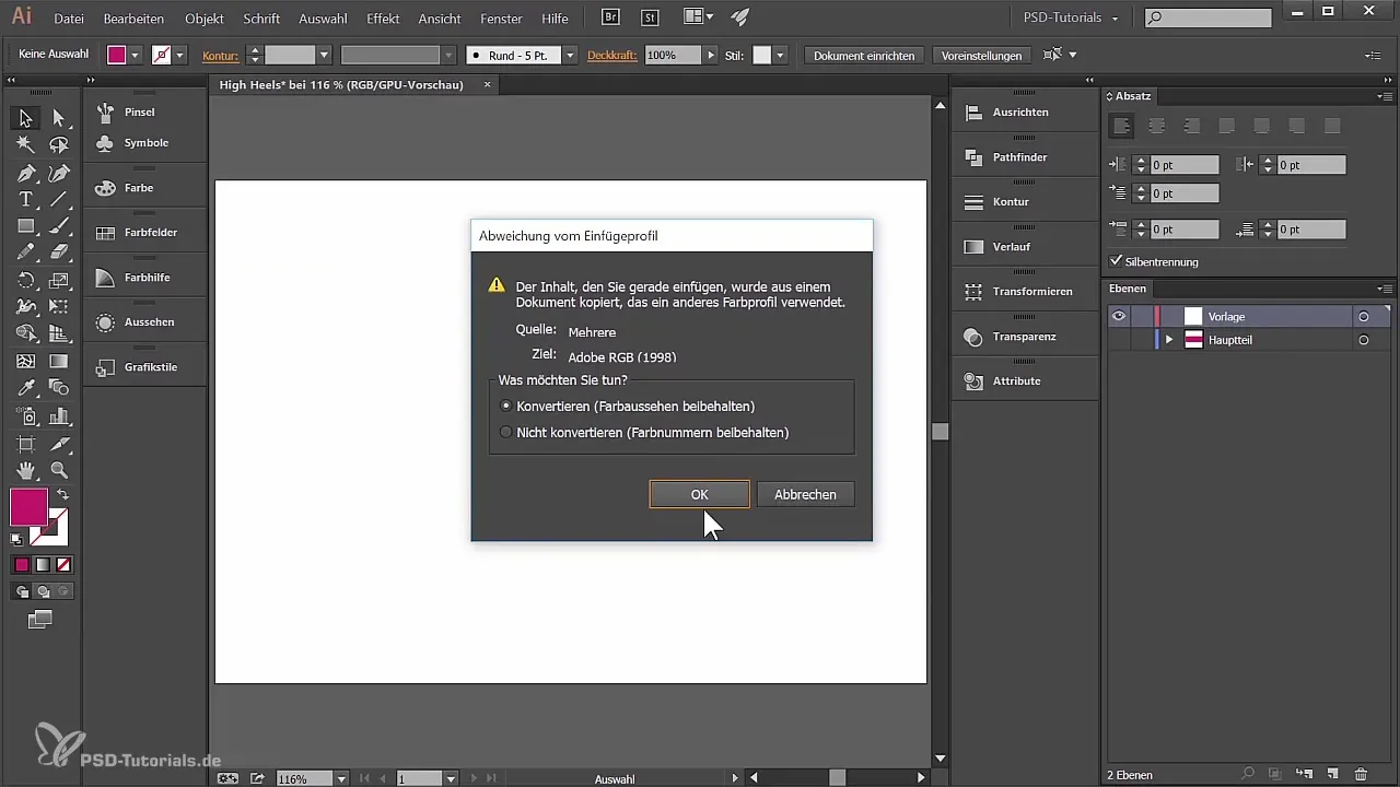Aukštos kokybės aukštakulnių dizainas Adobe Illustrator