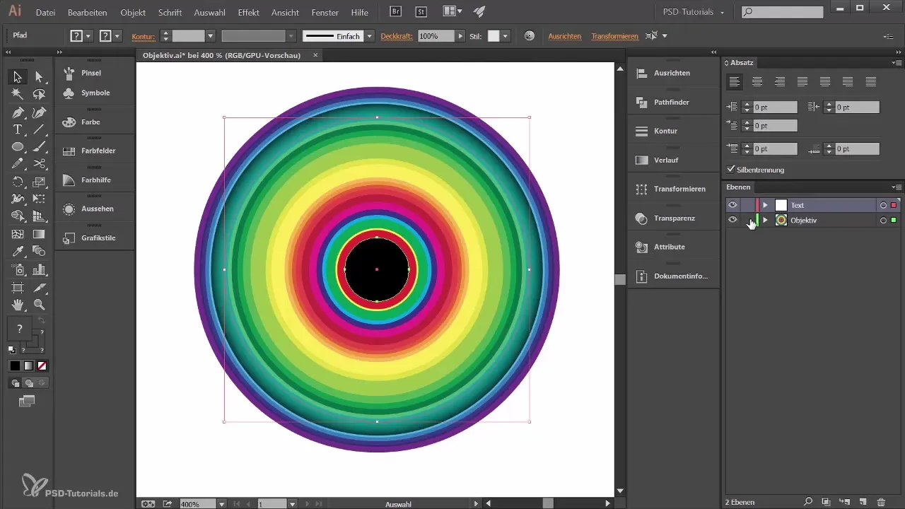 Sukurti realistinį objektyvą Adobe Illustrator