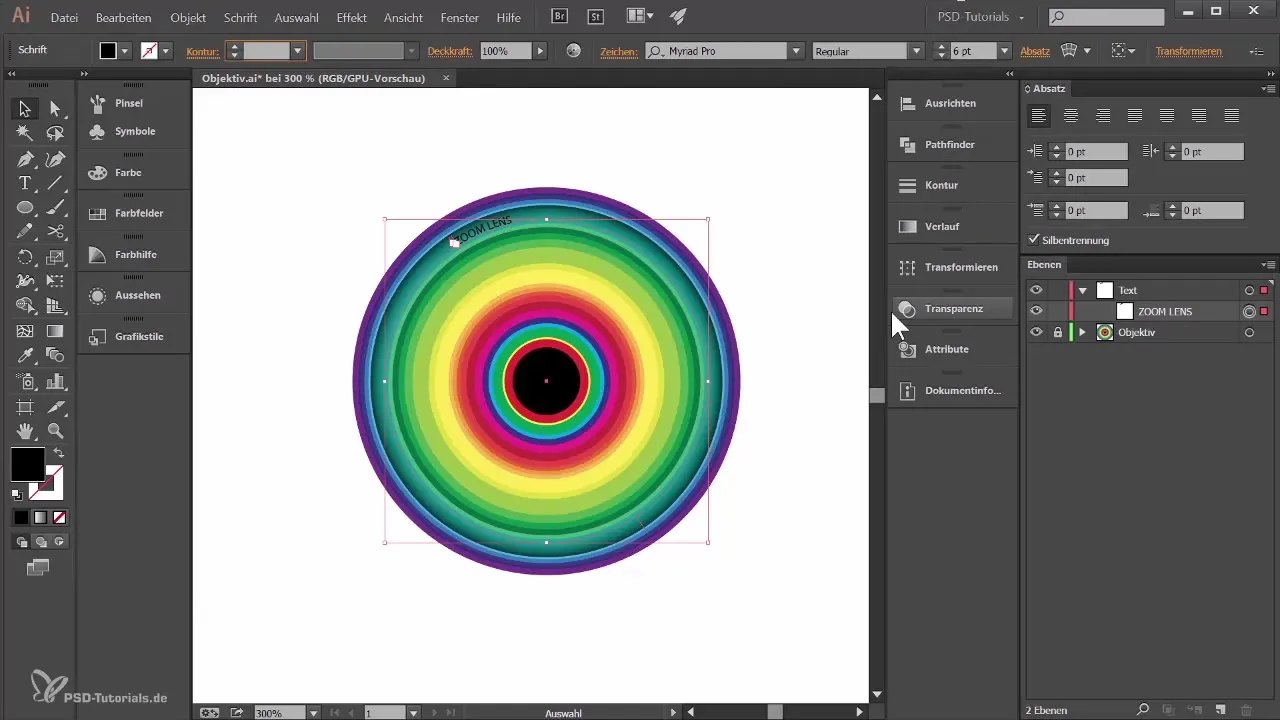 Realistišką objektyvą sukurti Adobe Illustrator