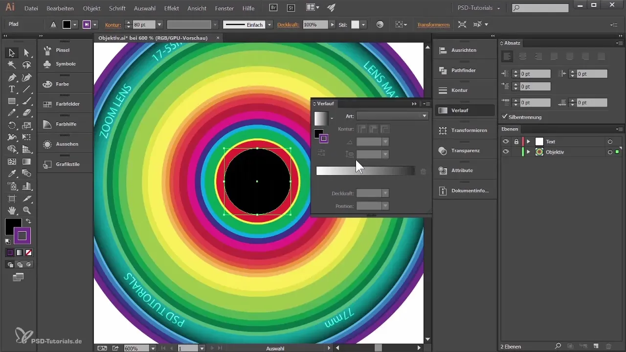 Realistišką objektyvą sukurti Adobe Illustrator