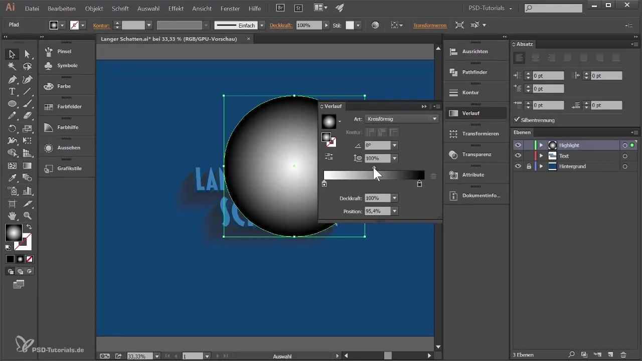 Teksto su ilgu šešėliu kūrimas Adobe Illustrator'e turi daug galimybių