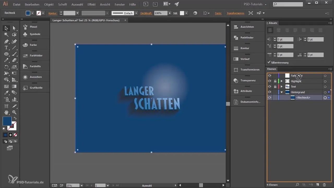 Teksto su ilgu šešėliu kūrimas Adobe Illustrator'te suteikia daug galimybių