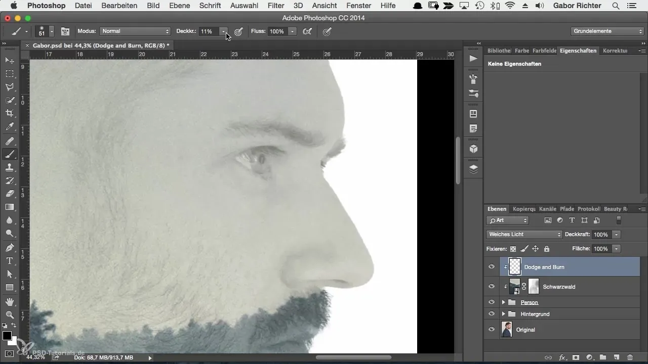 Professional dodge and burn techniques for character portraits