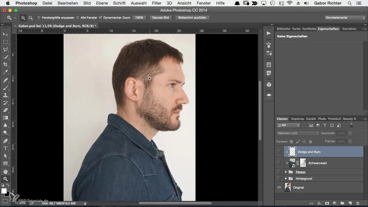 Professional dodge and burn techniques for character portraits