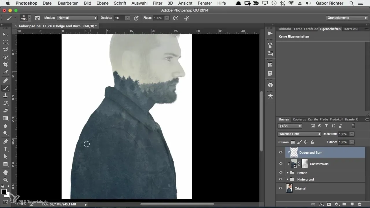 Professional dodge and burn techniques for character portraits