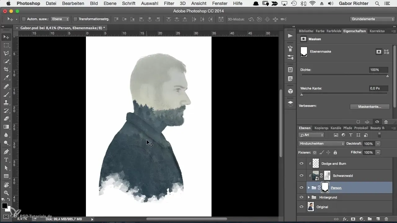 Creative light play in the character portrait with Photoshop