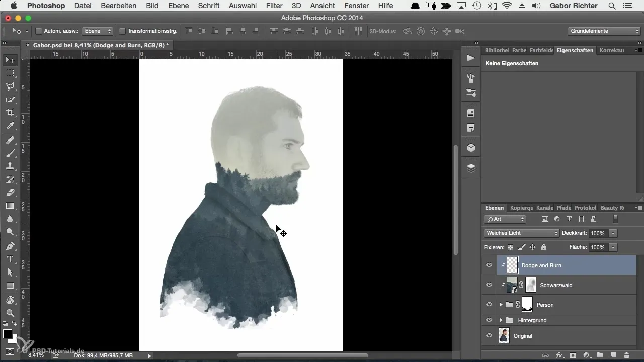 Creative lighting effects in character portrait with Photoshop