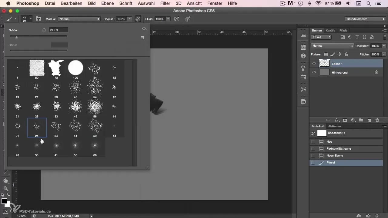 Pengaturan dasar untuk karakter-painting di Photoshop