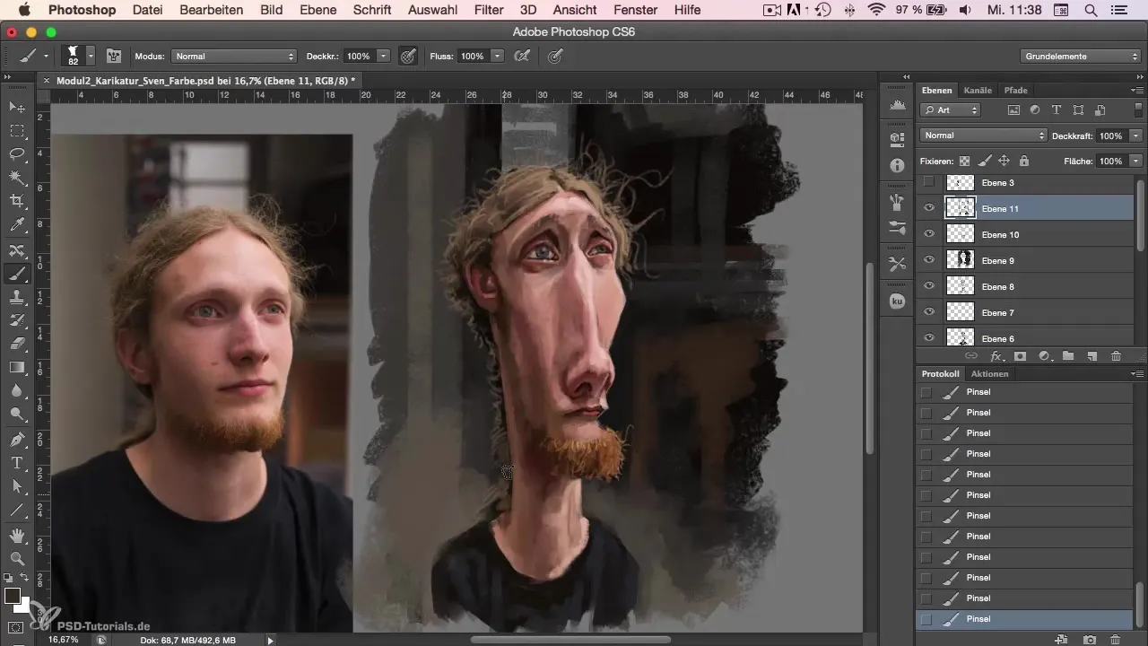 Step-by-step guide to cartoon painting in Photoshop