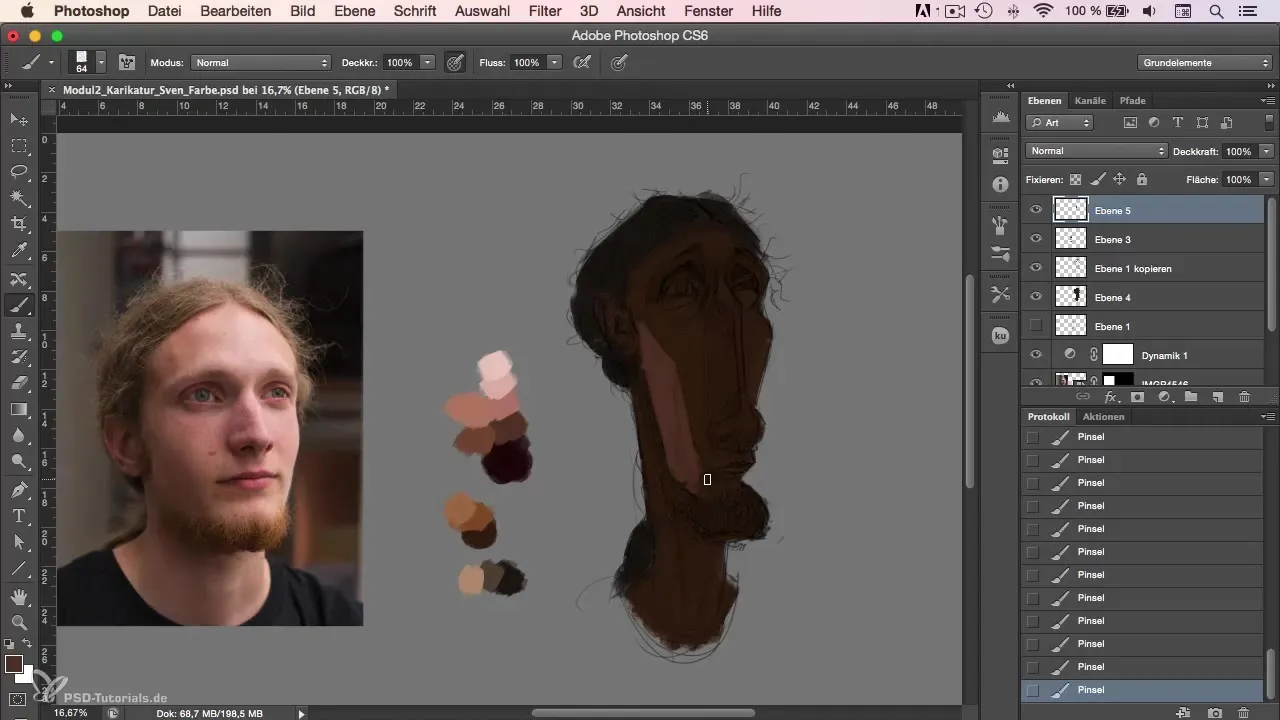 Step-by-step guide to cartoon painting in Photoshop